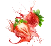 Slices of lime with a green splash, representing a tangy and refreshing lime flavor.