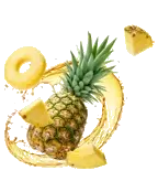 Half a lemon surrounded by a vibrant splash of juice, capturing the zesty essence of citrus.